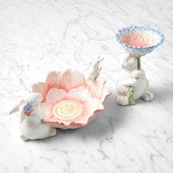 Sculptural Bunny Multicolored Large Serving Bowl