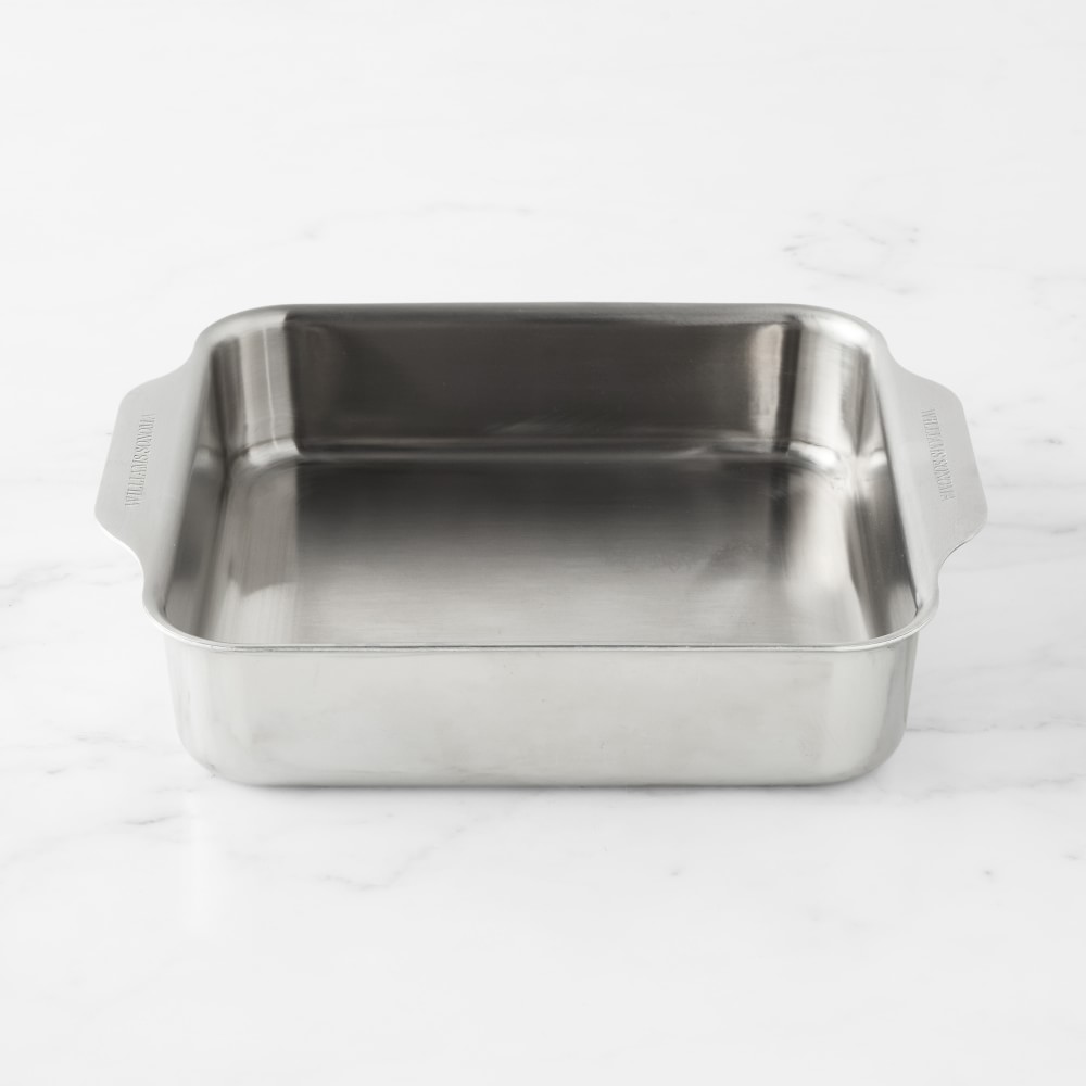 Williams Sonoma Signature Thermo-Clad™ Stainless-Steel Ovenware Baking Pan, 8" x 8" - 8" x 8"