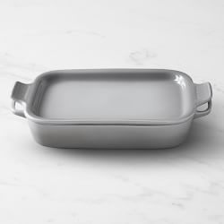Le Creuset Stoneware Rectangular Baker with Platter Lid, 2 3/4 Qt.