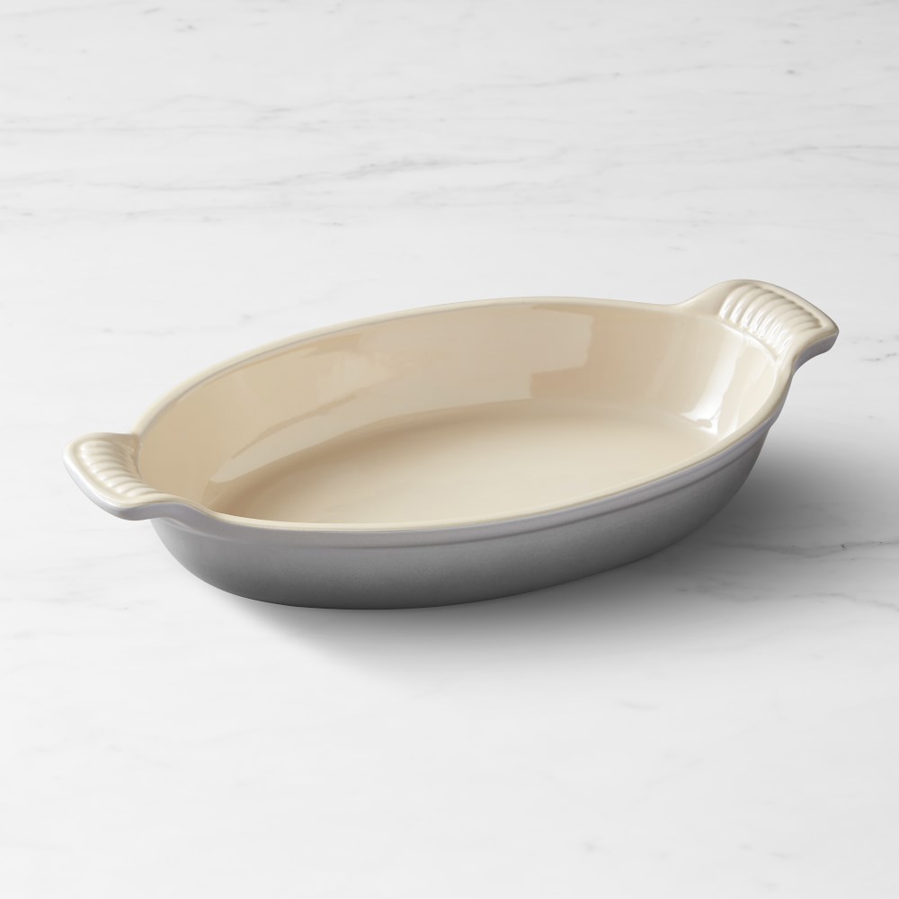 Le Creuset Heritage Stoneware Oval Gratin - 11", French Grey