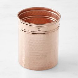 Williams Sonoma Hammered Copper Candle Sleeve