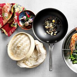 Williams Sonoma Signature Thermo-Clad™ Nonstick Open Wok with Helper Handle, 14"