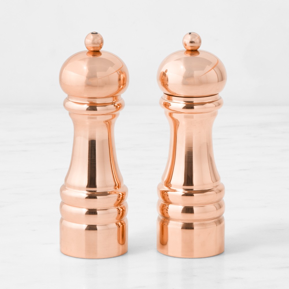 Williams Sonoma Polished Salt & Pepper Mills Set, 6"