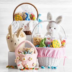 West Elm x Williams Sonoma Pink Daisy Easter Basket