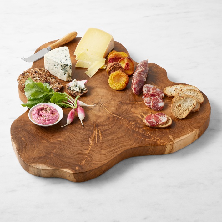 Teak Live Edge Cheese Board | Williams Sonoma