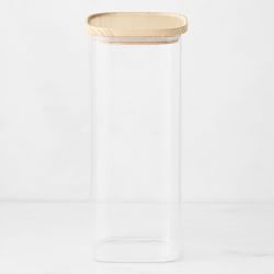 Hold Everything Stackable Glass Square Canisters