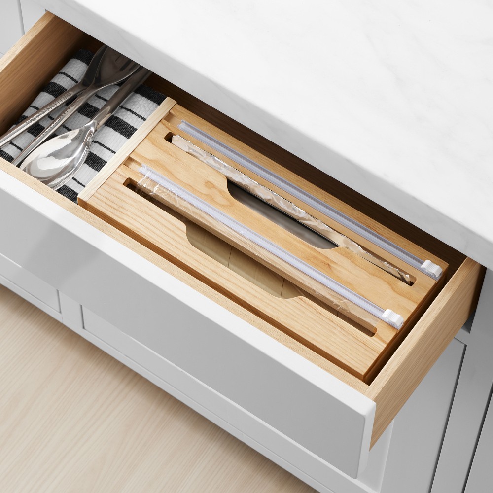 Hold Everything Wrap Dispenser, Ashwood - Ashwood