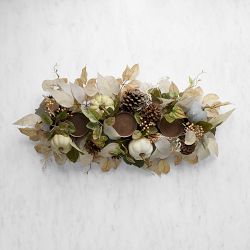 Pumpkin Patch Candle Holder Faux Centerpiece