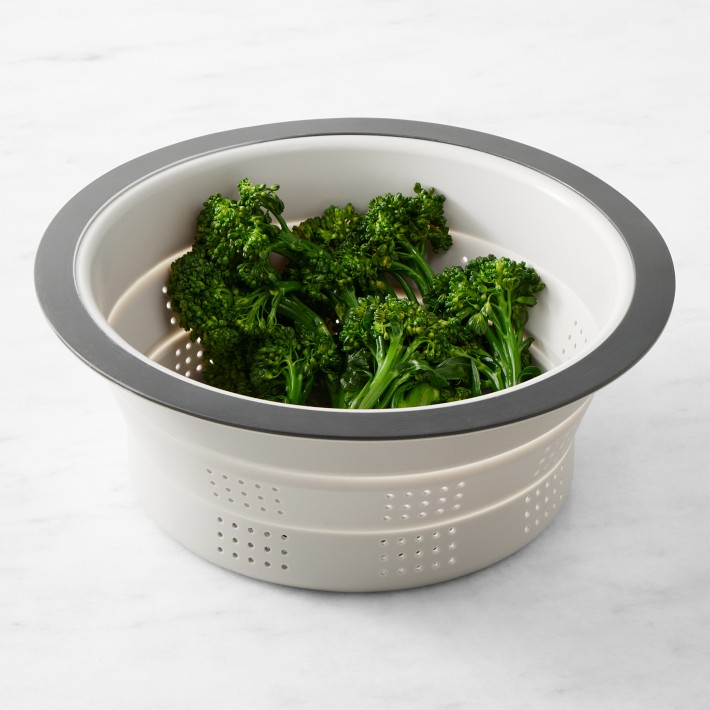 Williams Sonoma スチーマー　蒸し器　鍋 Silicone Steamer Basket, Collapsible | Williams Sonoma