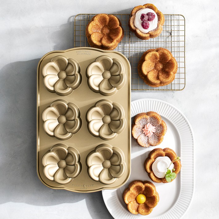 Nordic Ware Daisy Buttercup Cakelet Pan | Williams Sonoma