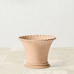 Williams Sonoma Terracotta Rope Trim Planter