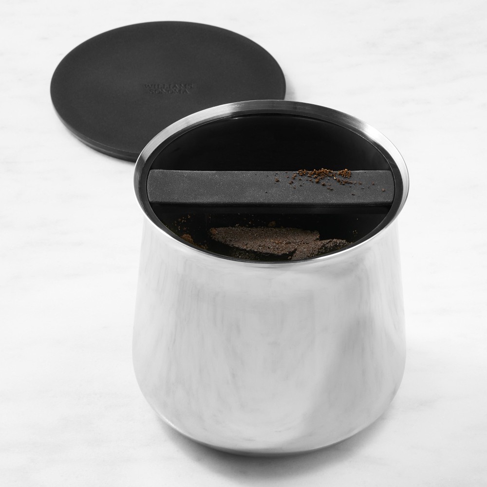 Espresso Knock Box con riduzione del rumore e base stabile