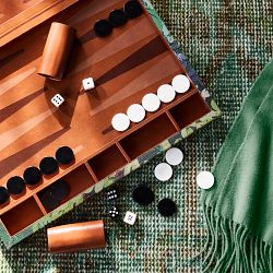 Fern Forest Printed Jute Backgammon