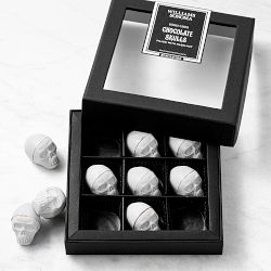Williams Sonoma White Chocolate Skull Box