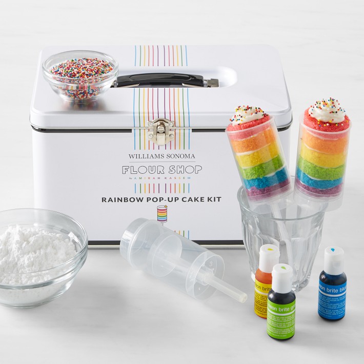 Flour Shop Rainbow Pop-Up Cake Kit | Williams Sonoma