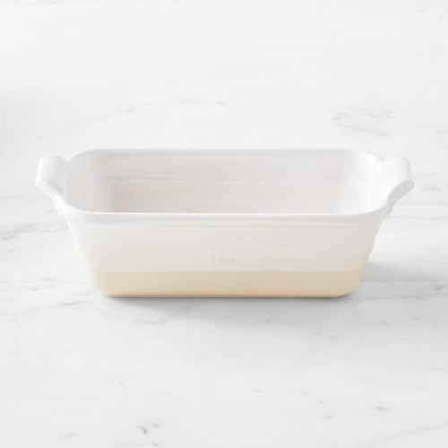 Emile Henry French Ceramic Potter Loaf Pan, White