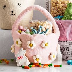 West Elm x Williams Sonoma Pink Daisy Easter Basket