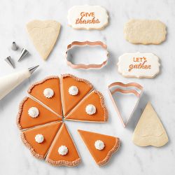 Williams Sonoma Pumpkin Pie Centerpiece Cookie Cutters, Set of 16