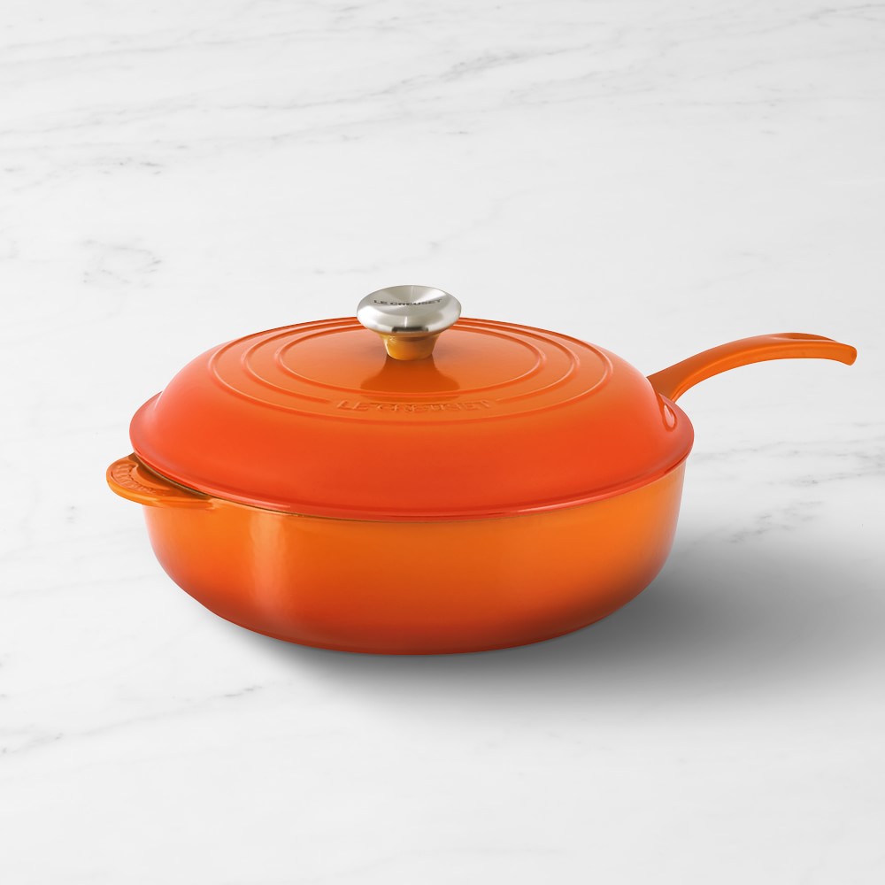 Le Creuset Signature Enameled Cast Iron Deep Sauté Pan, 4 1/4-Qt. Flame
