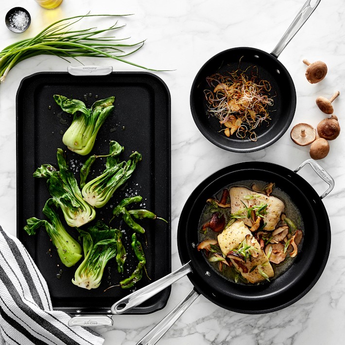 All-Clad NS Pro™ Nonstick Double Burner Griddle | Williams Sonoma