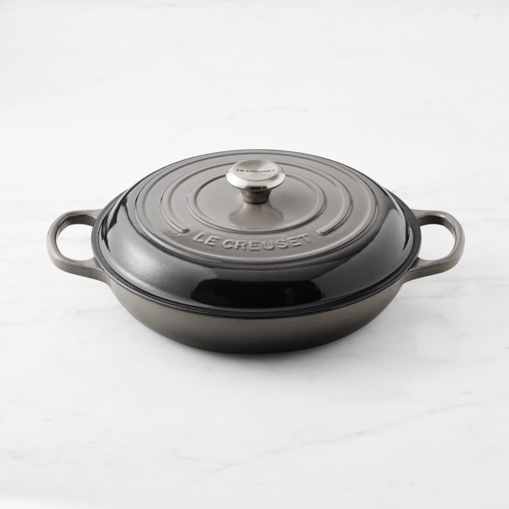 Le Creuset Signature Enameled Cast Iron Braiser - 3 1/2-Qt., Oyster