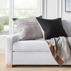 Plaid Lambswool Pillow Cover