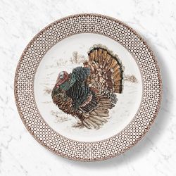 Plymouth Gate Turkey Dinner Plates, Set of 4