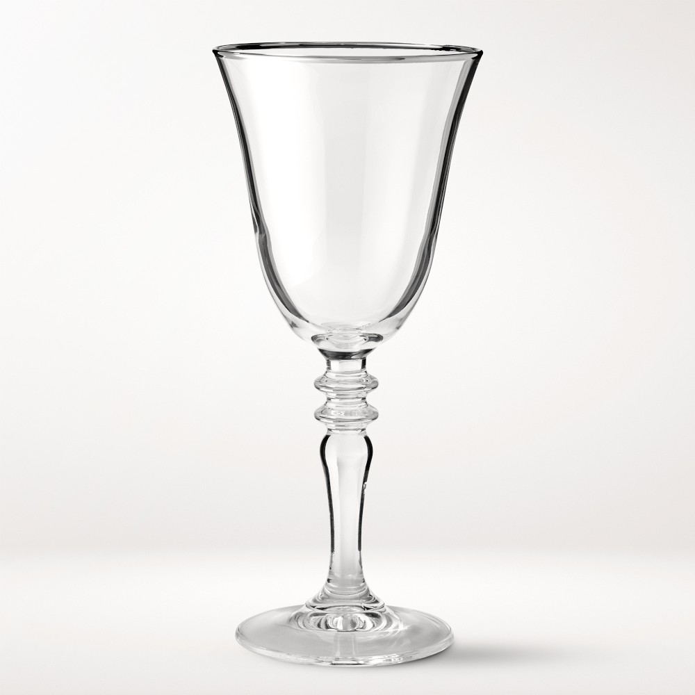 Silver Rim Wine Glasses Set of 4 | Williams Sonoma