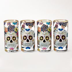 Day of the Dead Shot Glasses, Set of 4