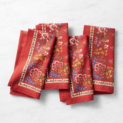 Seville Napkins, Set of 4, Red