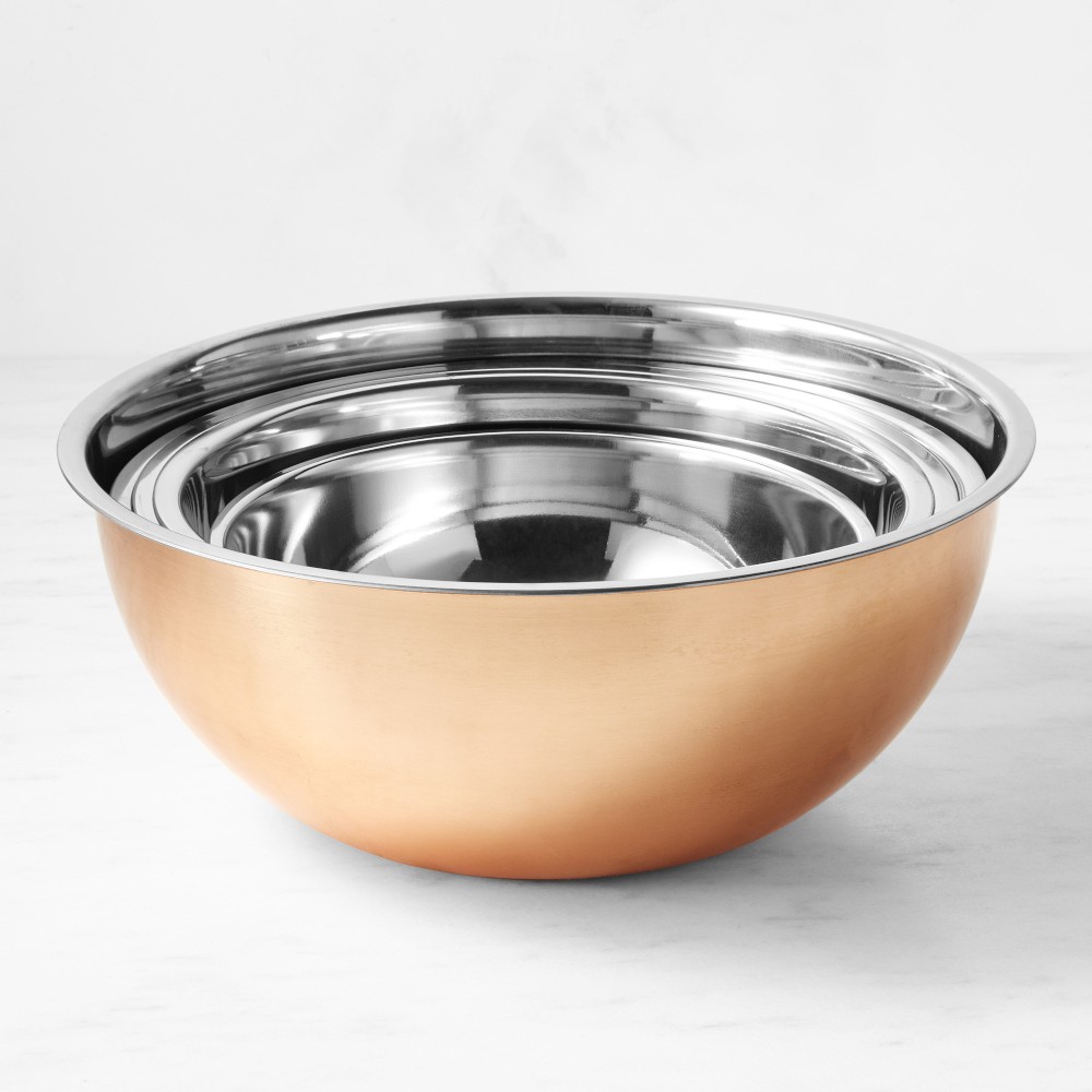 Williams Sonoma Copper Mixing Bowls, Set of 5 - Set of 5