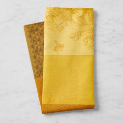 Jacquard Francais Honeybee Yellow Tea Towel