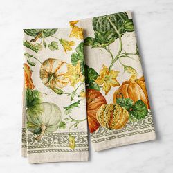 Garden Pumpkin Towels, Set of 2