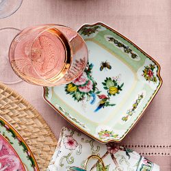 Famille Rose Square Dipping Bowls, Set of 4