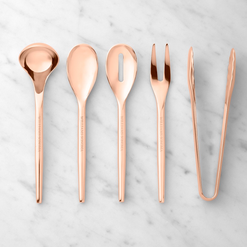 Williams Sonoma Extension Mini Serving Utensils, Set of 5 - Set of 5, Copper