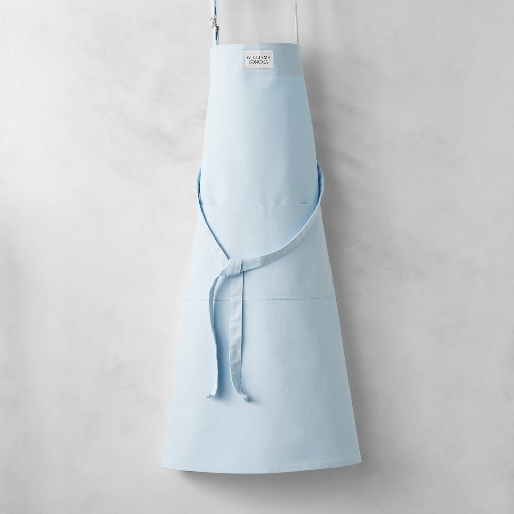 Williams Sonoma Classic Solid Apron - Logo, Ice Water Blue