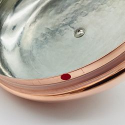 OPEN BOX: Ruffoni Historia Hammered Copper Tea Kettle with Lotus Knob, 3-Qt.