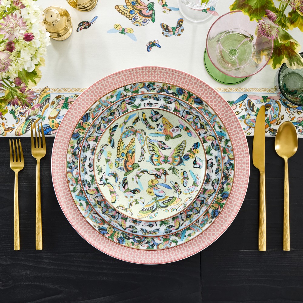 Papillon Mixed Appetizer Plates, Set of 4