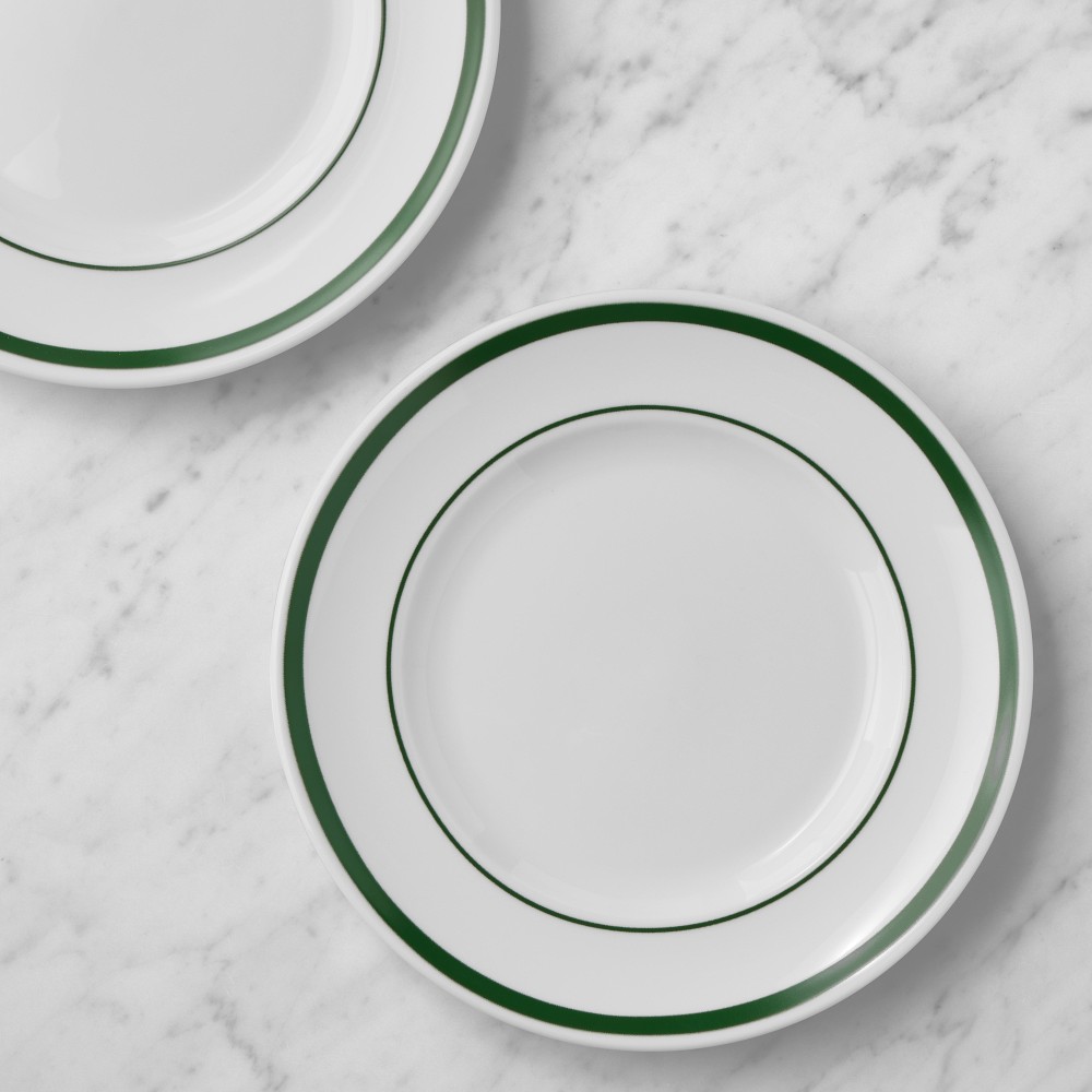 Brasserie Salad Plates - Set of 8, Green
