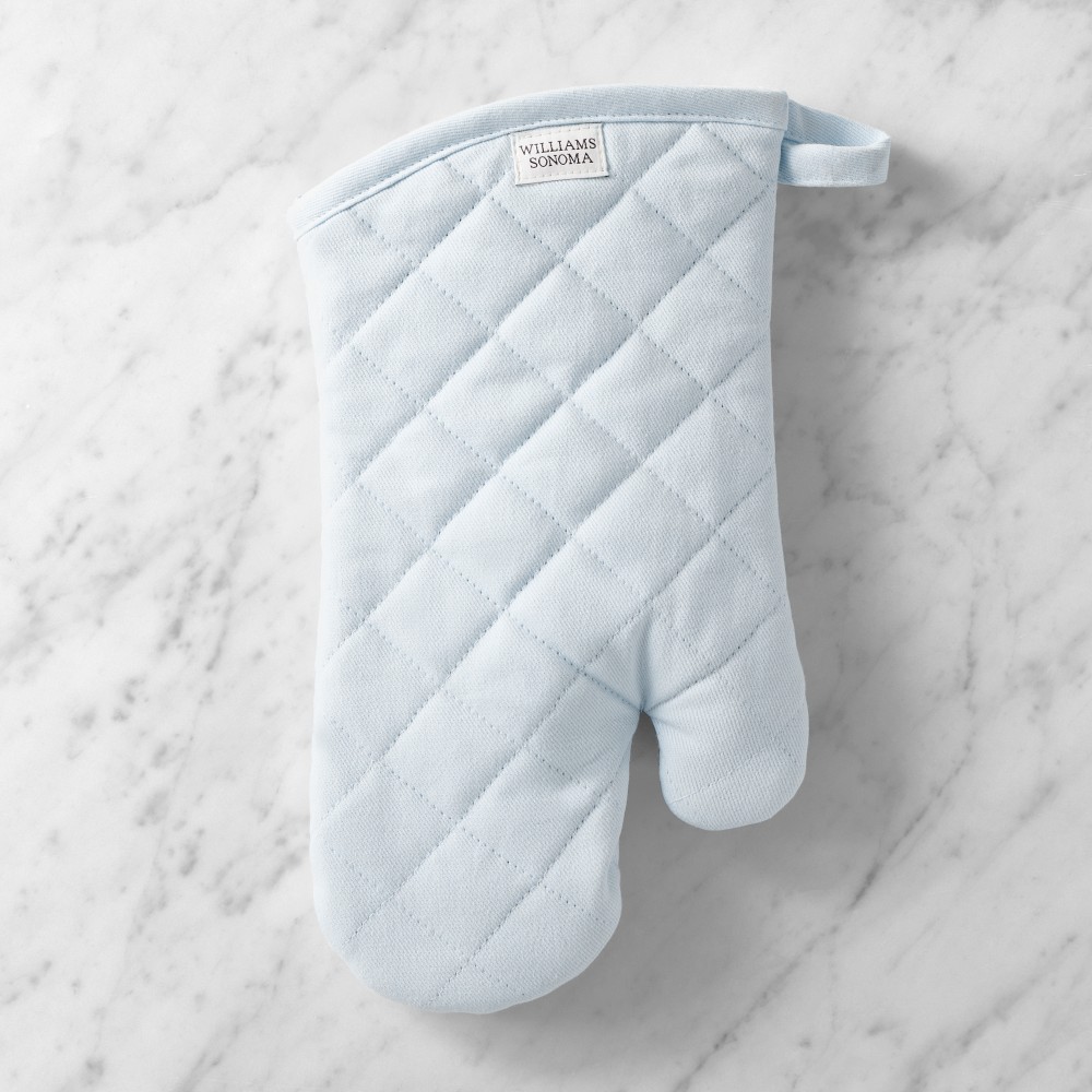 Williams Sonoma Solid Oven Mitt - Ice Water Blue