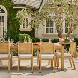 Larnaca Outdoor Teak Extendable Dining Table (72"-118")