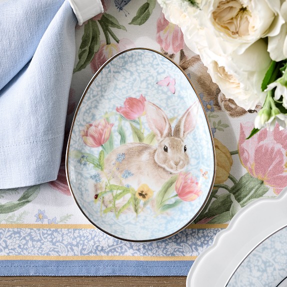 Garden Flowers Appetizer Plates, Set of 4