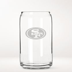 NFL Beer Can Glasses, Set of 4, San Francisco 49ers