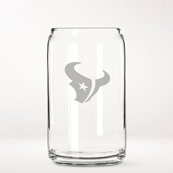 NFL Beer Can Glasses, Set of 4, Houston Texans
