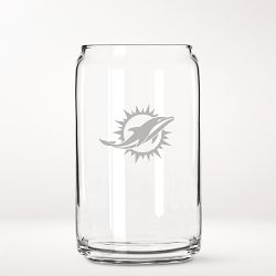 NFL Beer Can Glasses, Set of 4, Miami Dolphins