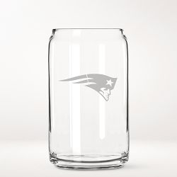 NFL Beer Can Glasses, Set of 4, New England Patriots