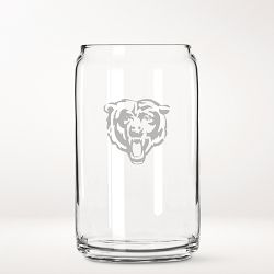 NFL Beer Can Glasses, Set of 4, Chicago Bears