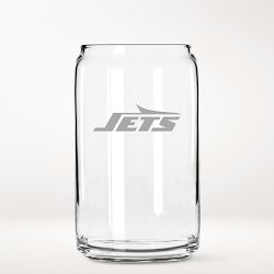 NFL Beer Can Glasses, Set of 4, New York Jets