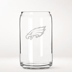 NFL Beer Can Glasses, Set of 4, Philadelphia Eagles