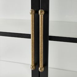 Colt 2- Door Glass Storage Cabinet with Counter (40")